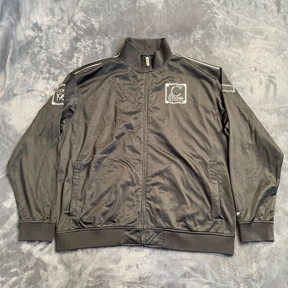 Coogi 1969 Vintage Full Zip Black Long Sleeve Track Jacket Men's Size 3XL - Picture 1 of 10